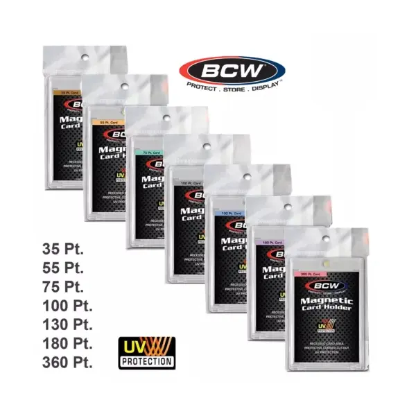 One Touch Magnetic Card Holder Singles - 3" x 4" - 1-Count - Various Sizes