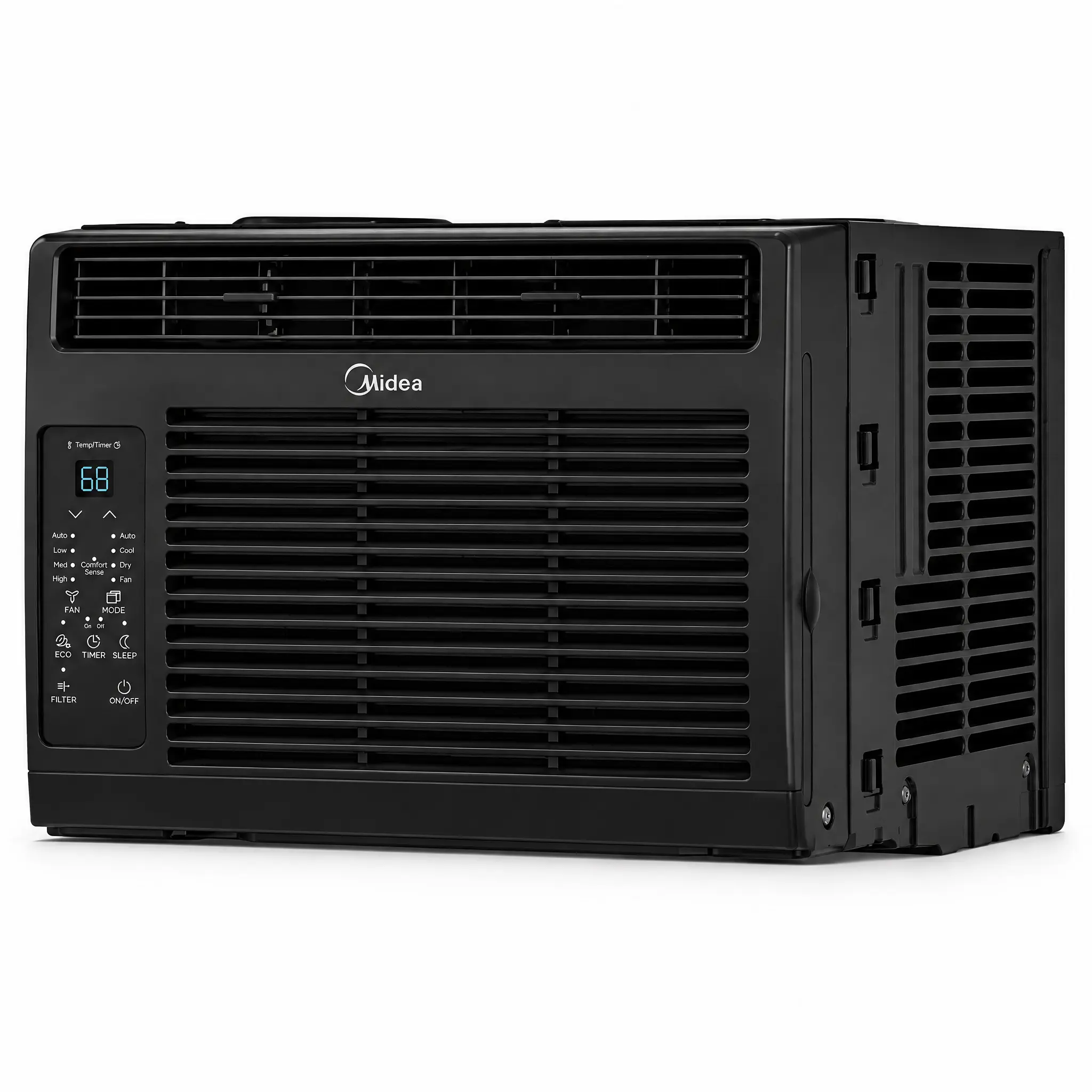 Midea 5000 BTU Ultra Quiet Compact Window Air Conditioner, 3-in-1 Cooling Dehumidifier Dry Mode, Eco & Sleep Mode, 24hr Programmable Timer, Remote Control, Mesh Filter, 15min Fit Installation Kit, Residential Energy Saver for Small Spaces - Used