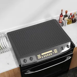 Multifunctional Quick-Drying Absorbent Pet Feeding Mat for Dogs and Cats, Non-Slip Rubber Bottom, Dark Polyester Surface for Indoor Use