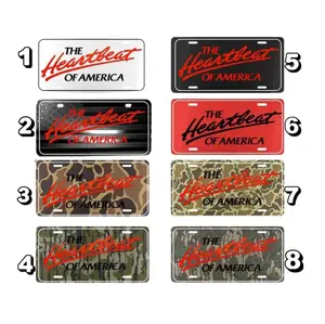 Chevy The Heartbeat Of America Camo License Plates Collection, Camouflage Car Accessory, Gifts for Him, Hunting, Tag for Car, Truck