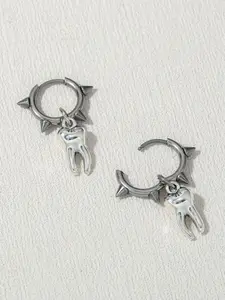 Punk Tooth Design Dangle Earrings (1 Pair), Creative Stainless Steel Ear Jewelry for Women & Girls, Fashion Jewelry for Party, Daily Clothing Decor, Trendy All-match & Exquisite Jewelry for Gift, Punk Style Earrings