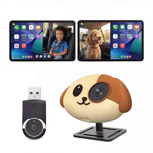 Wireless CarPlay Baby Monitor with Rear Camera, 1080P HD, Night Vision, for Kids & Pets