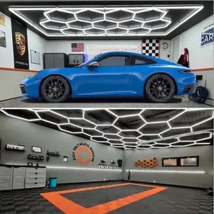 Hexagon LED Lights Set of 14, 6500 Lumens, 8ft Width, 16ft Height, Modern Hexagonal Design, Easy Installation, High-Quality Materials