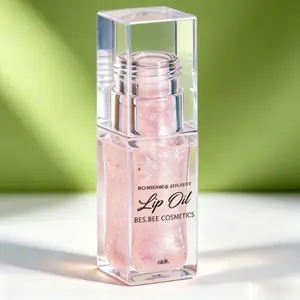 BossUp Glitter Healing Lip Oil (6ML) – Clear, Sheer Hydrating Lip Gloss with Cherry & Natural Fruit Extracts, Plumping Effect