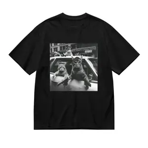 Vintage Funny Cat Gang Graphic Tee Meme Shirt For Men And Women Trendy Gift Idea
