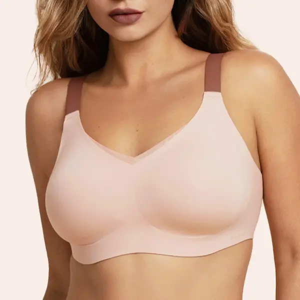 【Live】COMFELIE Plus size 4XL Wireless Bra,No Underwire with Support Seamless Bra Underwear Comfort Bralettes Underwear EB001