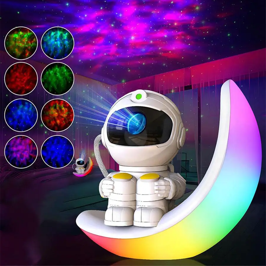 Astronaut Galaxy Projector Moon Night Light, Star Ceiling Projector Galaxy Light with Timer and Remote Starry Nebula LED Lamp, Star Lights  Bedroom Decor, Christmas, Birthday