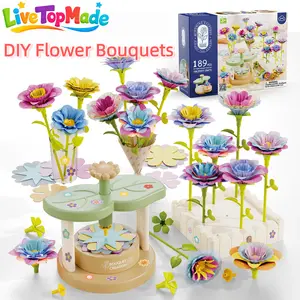 Flower Bouquet Craft Kits, DIY Flower Bouquets Toys for Kids, Educational Arts & Crafts Toy for 4 5 6 7 8+Year Girl Birthday Gifts Ideas,Toddler Creative Activities