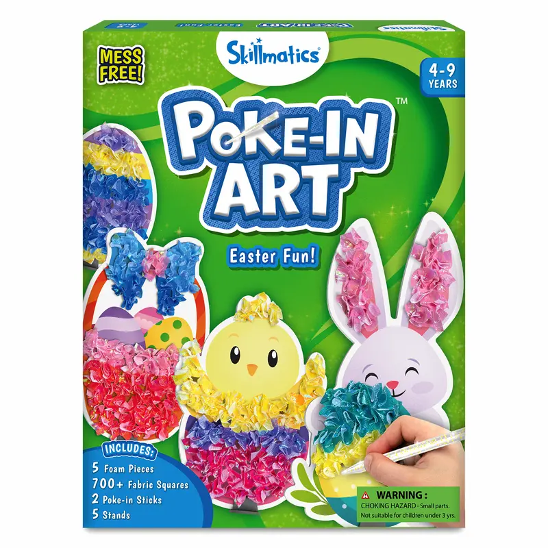 Skillmatics Poke-in Art - Art & Craft Activity, Mess-Free Art for Kids, DIY Kit, Gifts for Girls & Boys Ages 4 to 9 Creative Play Artistic