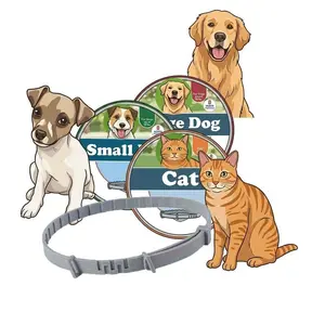 Flea & Tick Collar for Large Dogs, Small Dogs & Cats 8 Month Protection, Helps Pets Stay Away From Outdoor Troubles