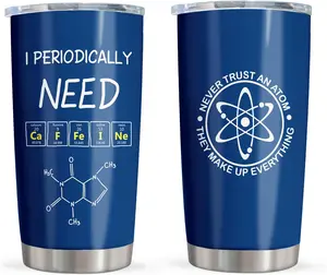 Chemistry Teacher & Student Gifts - 20OZ Chemist Tumbler for Birthday/Christmas, Perfect for Lovers & Professors