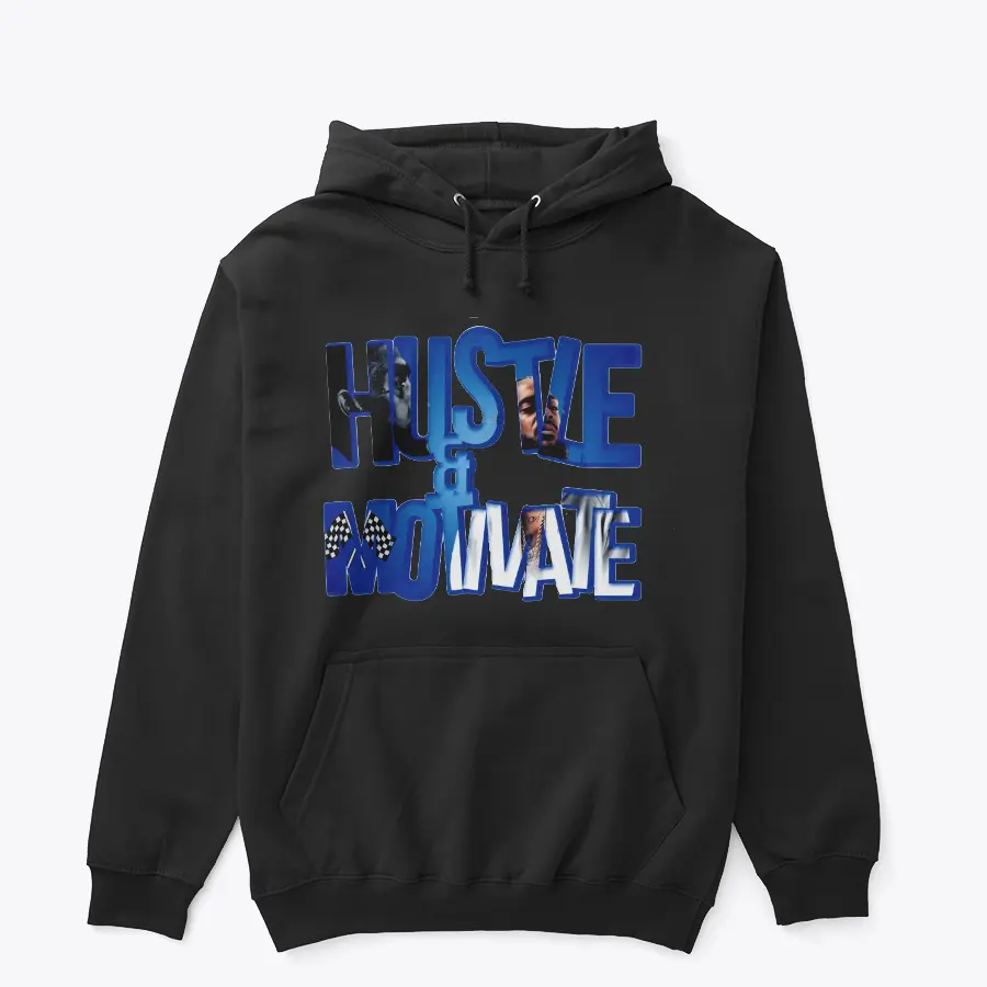Nipsey Hussle Tribute Hoodie - Hustle & Motivate by Break Tha Cycle Apparel - Man