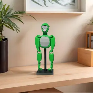 3D Printed Green Robotic Gorilla Figurine Unique Creative Gift for Home Decor Artistic Desktop Ornament
