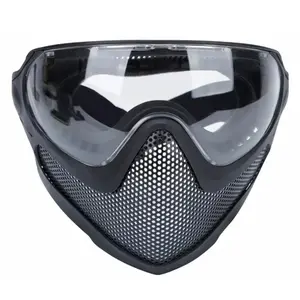 Breathable Mesh Face Mask Adjustable Lightweight Mask for Outdoor Use Balck