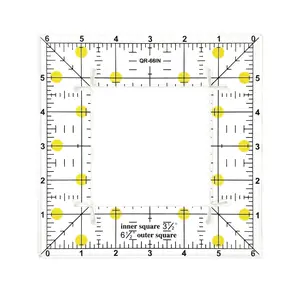 Acrylic Patchwork Ruler, Square Sewing Ruler, Quilt Measuring Tool, Floral Cutting Measure, 1pcs Craft Supplies, Sewing Tools
