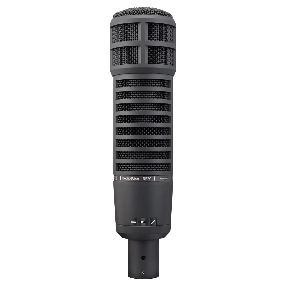 Electro-Voice RE20 Variable-D Dynamic Cardioid Microphone - Black Professional Audio Gear for Musical Performances