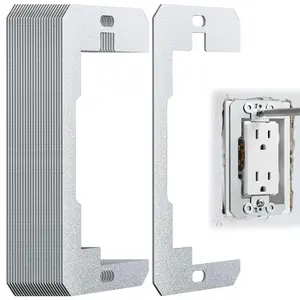 24 count Outlet Spacers, Wall Plate Spacer, Metal Flush Fit Device Leveling Plates for Fix Loose Electrical Outlet and