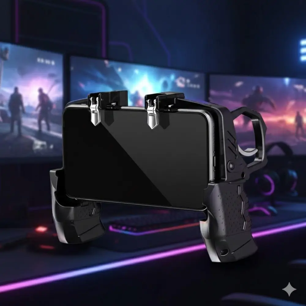 High Sensitivity Mobile Gaming Controller: Ergonomic Design for iOS/Android. Enhanced Aim & Triggers in Popular Shooters. Easy Setup, Faster Reaction, Ultimate Comfort.