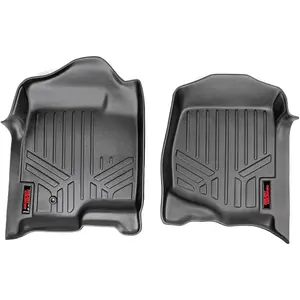 Weather Front Floor Mats NonSlip Waterproof Flexible for 2007 2013 Chevy Silverado GMC Sierra 1500 2500HD 3500HD