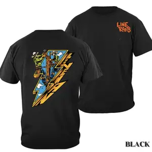 Lineman Graphic T-Shirt, Line Roots Power Utility Worker Lightning Bolt Tee, Perfect for Casual Wear , All size, Full color, Gift For Him - Her F