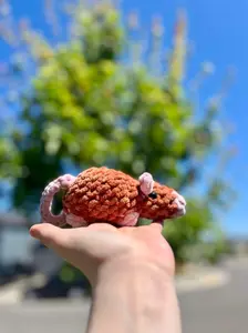 Rat Shopkeeper Handmade Crochet Pocket Pal