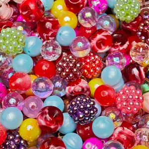 【D.P.C】Color Thems -  Acrylic DIY Beads Mix - 150ml 300ml 650ml Sizes for Bracelets Phone Charms Necklaces Hair Beads Bag Chains Earrings Rings Hair Ropes