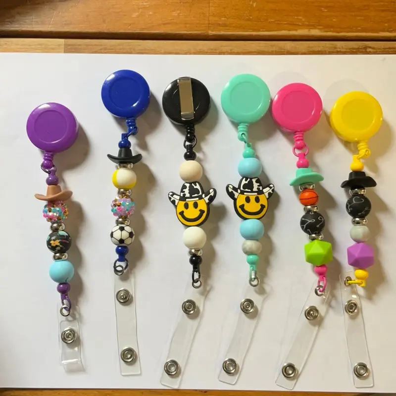 Beadable Nurse Badges with Colorful Beads and Fun Designs for Nurses and Medical Professionals
