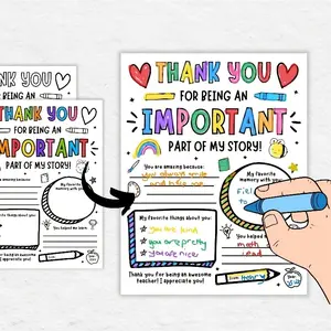 10 Sheets Party Activity Supplies Teacher Thank You Coloring Pages, DIY School Gratitude Gifts, Perfect for Teachers Appreciation