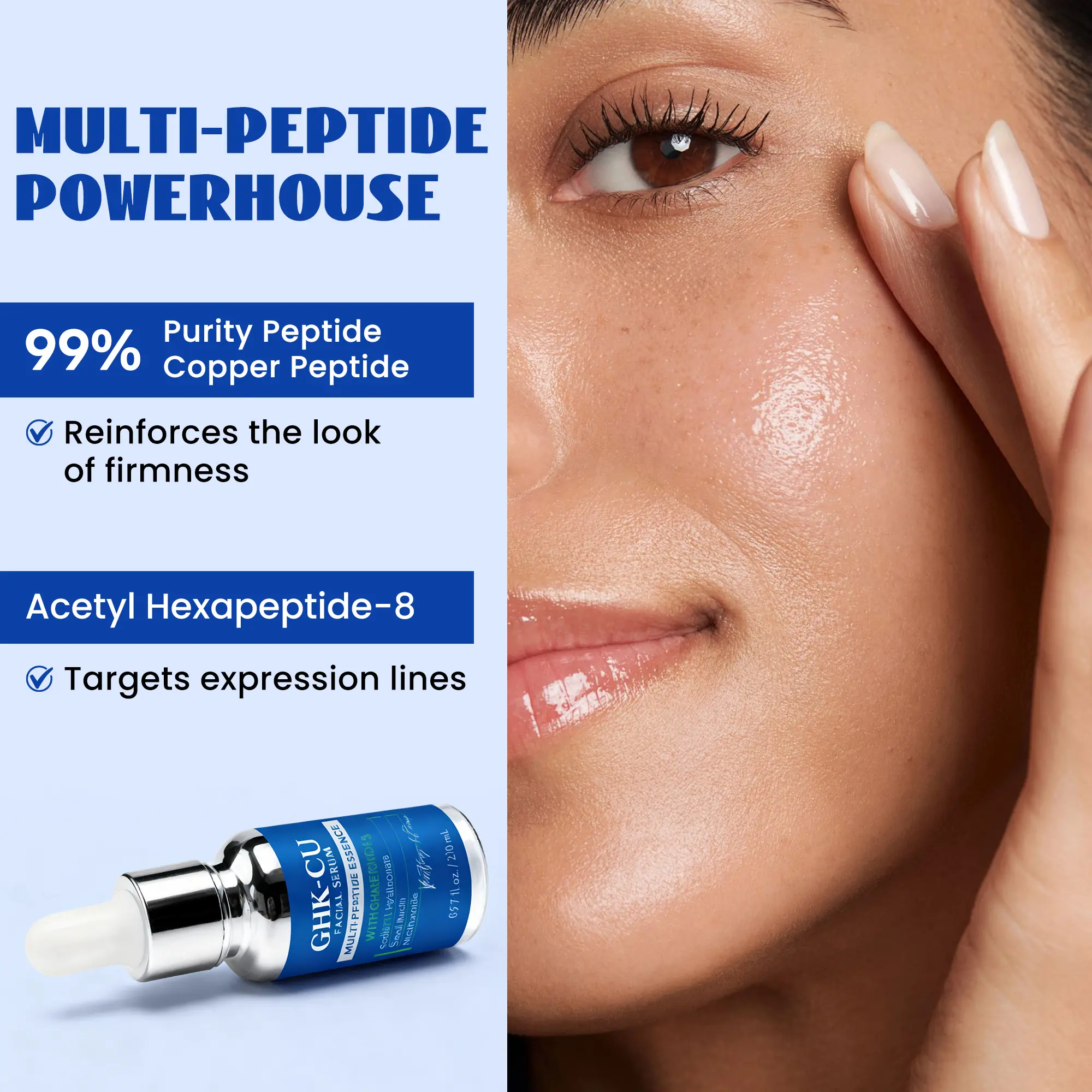 2 bottlesGHK-Cu Copper Peptides Serum for Face: Advanced Anti-Aging Serum with Multi-Peptide and Niacinamide for Fine Lines and Skin Elasticity with Hyaluronic Acid - TikTok Shop 2 bottlesGHK-Cu Copper Peptides Serum for Face: Advanced Anti-Aging Serum with Multi-Peptide and Niacinamide for Fine Lines and Skin Elasticity with Hyaluronic Acid - TikTok Shop