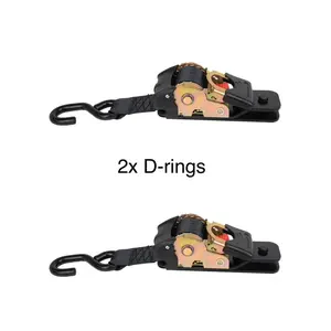 Scout Brackets D-Ring 2 Bundle - 2x D-rings for Easy Tying Down of Trailers UTVs ATVs Golf Carts & Lawnmowers - Sturdy Metal Material - Supplier Warranty Included