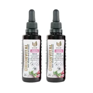 NaturalSant Onionvital Hair Serum 2 x 1 for Hair Scalp Revitalization with Onion Rosemary Biotin & Arginine 60ml Plant Extract Haircare