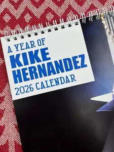 Kike Hernandez 2026 Calendar Perfect Fan Gift for New Year Wall Calendar High-Quality Print Durable Paper Great for Home Office or Dorm Includes All Major Holidays