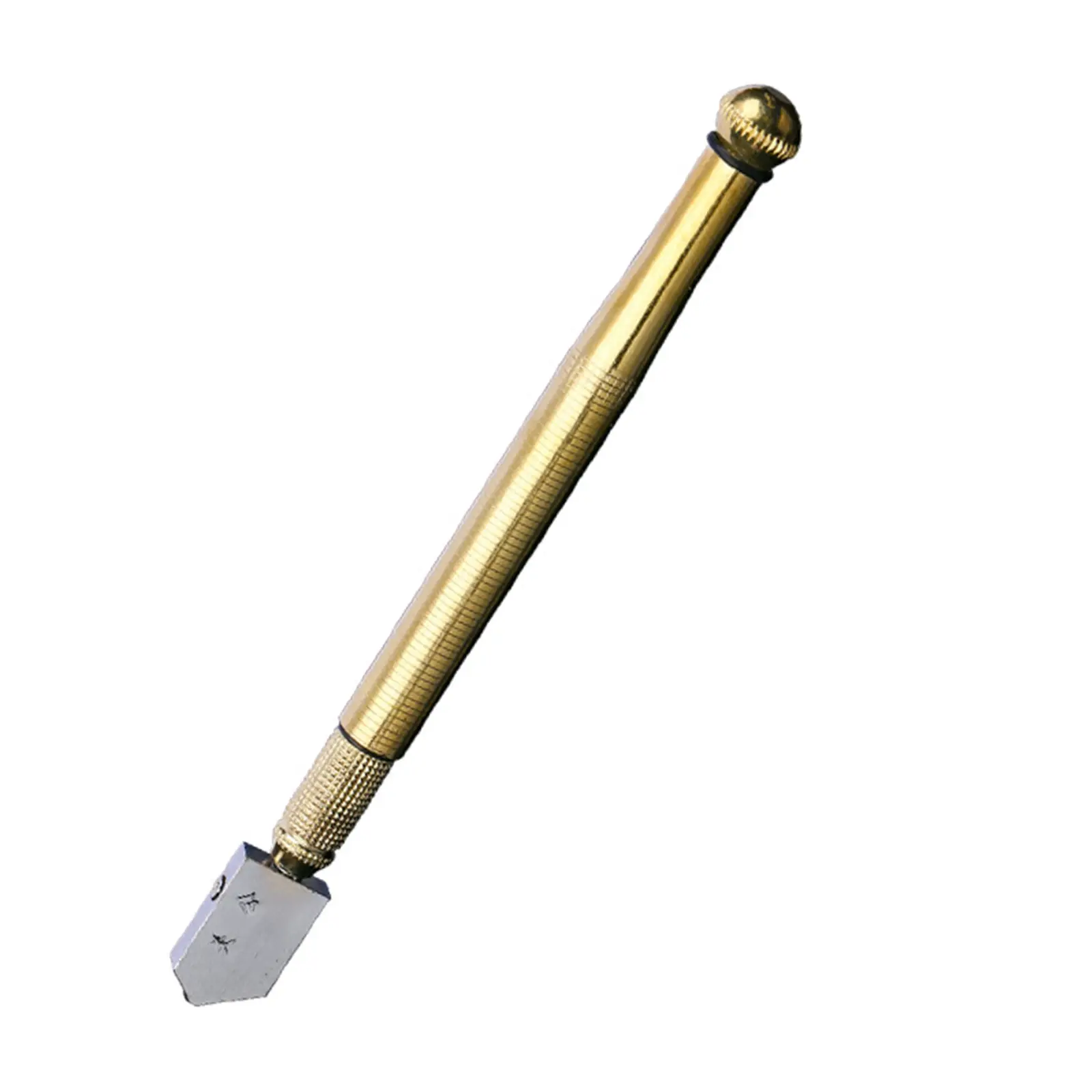 Diamond Glass Cutter with Carbide-Cut Edge and Steel Blade, Anti-Slip Handle Tool for Precision Cutting of 3-15mm Glass