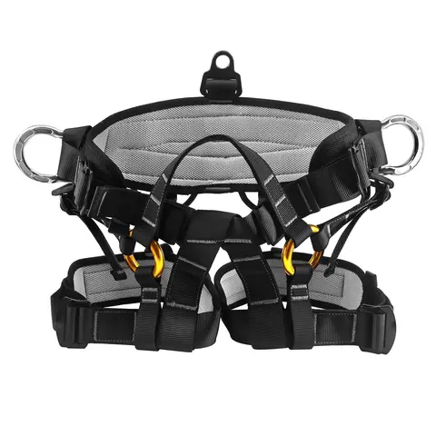 NewDoar CE-Certified Unisex Adult Climbing Harness - High-Strength Polyester, 1400g Lightweight, Adjustable 300kg Capacity Mountaineering Equipment with Side Bearing Rings, 50cm-70cm & 65cm-110cm Waist Range, Meets CE EN 12277:2015+A1:2018 Standards