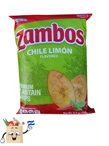 3 pack Zambos Picositos Spicy Plantain Chips - Crispy Snack