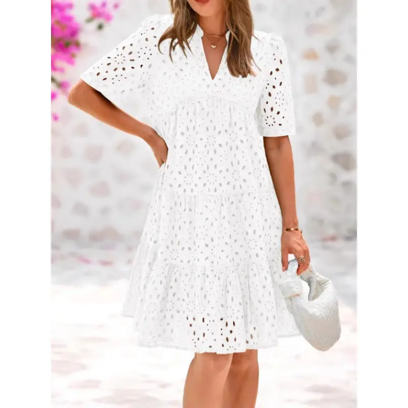 bodycon mini dress formal ZAPAKA Women White Formal Dress V-Neck Bodycon Knee Length Crepe Cocktail Dress, Dark Navy / US26W