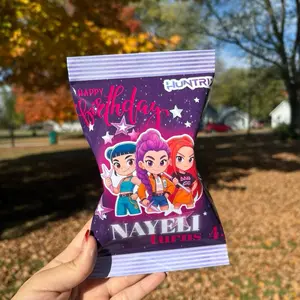 CUSTOM CHIP BAGS FILLED OR UNFILLED - Any Theme Birthday Party Favors Customizable