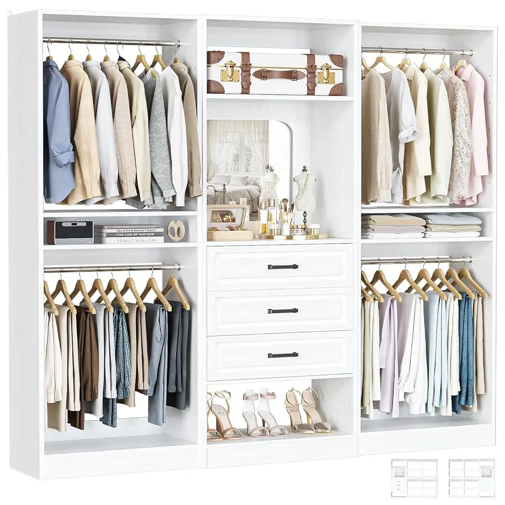 75'' Closet System  (Set of 3)