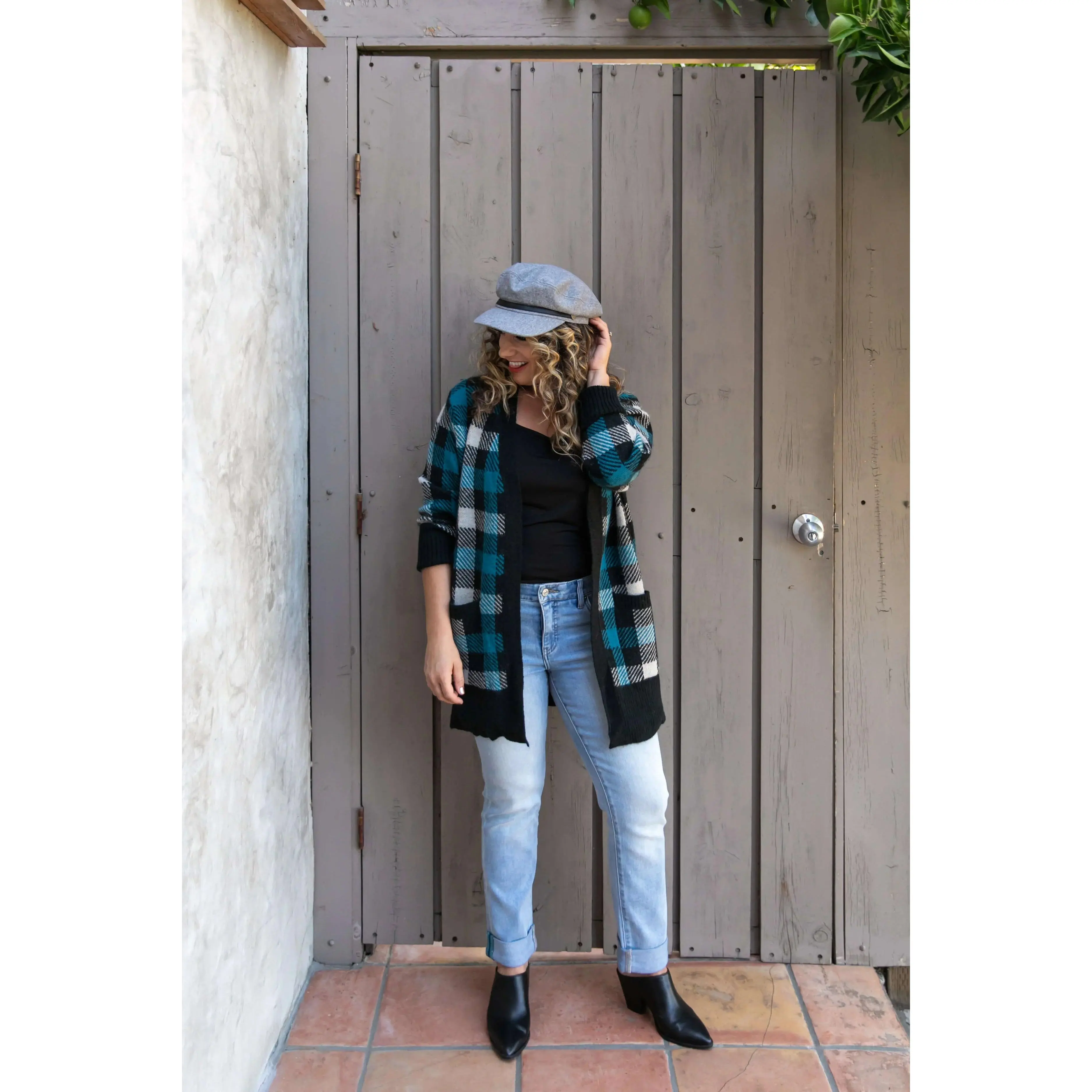 LuLaRoe Peyton Cardigan - Open Front Knitted Detail (Size S)