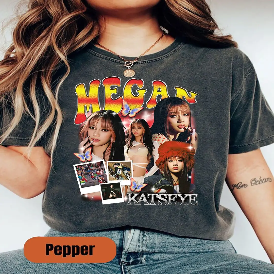 Retro Megan Katseye T-Shirt, Vintage Music Tee, Katseye Fan Apparel, Trendy Retro Shirt.