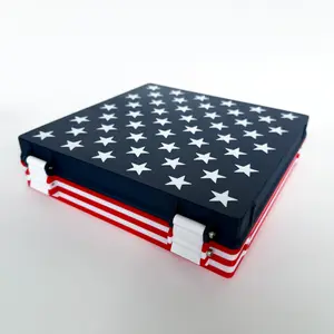 Stars and Stripes Peptide Case for 100 x 3mL Peptides, TRT, Storage Case for various storage needs
