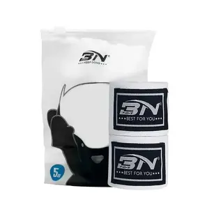 BN Breathable Boxing Hand Wraps Custom Elastic Hand Wraps 1.5m / 3m / 5m Mesh Boxing Hand Wraps for Muay Thai Kickboxing MMA Training