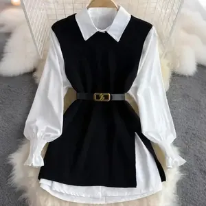 Women's Elegant Knit Vest - Round Neck Solid Color Mid-Stretch Casual Top for Spring Summer Fall, Versatile Layering Essential, Seasonal Fashion |   Sophisticated Style Medium Elasticity, Sleeveless Vests Womenswear Fabric Apricot Chic Crewneck Strap