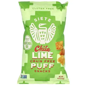 Siete Grain Free Puff Snacks, Chile Lime, 4 oz (113 g)