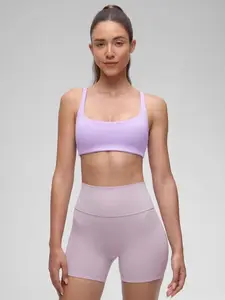 CRZ YOGA Butterluxe Spaghetti Strap Sports Bras for Women - Square Neck Yoga Wireless Bra Padded Cami Crop Top