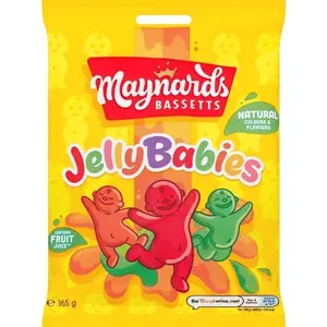 Bassetts Jelly Babies 165g (Pack of 4)