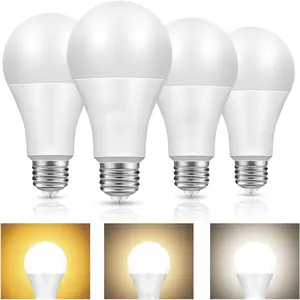 Standard A19 LED Light Bulbs E26 E27 Lamp, 12W Standard Energy Daylight Warm/Cool White LED Bulbs,No Flicker Bulbs  for Lamp