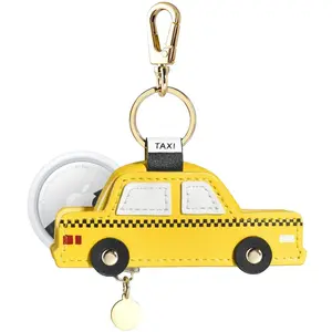 Taxi Leather Bag Charm for Airtag®