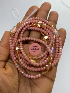 Mini Crystal WaistBeads- Assorted Luxury-WaistBeads- 45”- 50” Sparkling Zircon Inlay Body Jewellery
