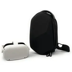 Good E's VR Headset Hard Carrying Case for VR Oculus Quest 3/3S/2/Vision Pro-Elite Strap Version/Kiwi/BOBOVR Head Strap-Headset & Touch Controller VR Accessories-Travel & Home Storage Full Protection
